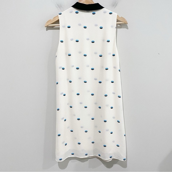 A.L.C. Reese Lips Print Silk Dress Size 2 - Picture 8 of 12